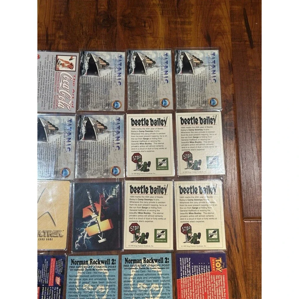 Lot of (25) Non-Sport Trading Promo Cards Coca-Cola, Titanic, Disney, Hot Wheels